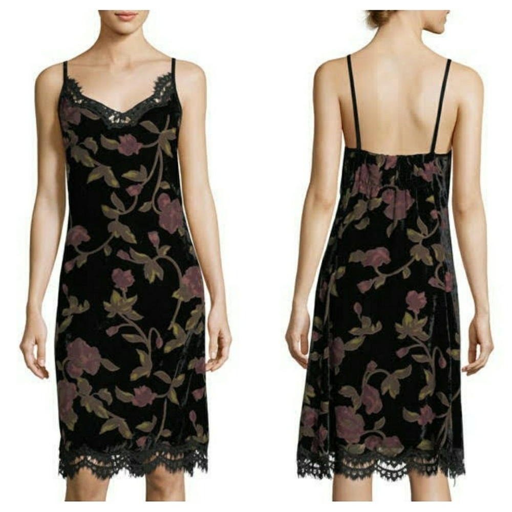 Max Studio Devere`Burned out Velvet Dres - Picture 2 of 8